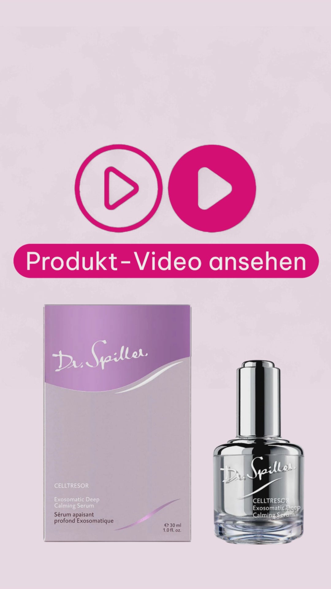 Marco von der Beautymanufactur erklärt das Dr. Spiller CELLTRESOR Exosomatic Deep Calming Serum als beruhigendes Anti-Inflammaging-Serum mit ExoPlant Communicator, InflamDefense und Adenosin.