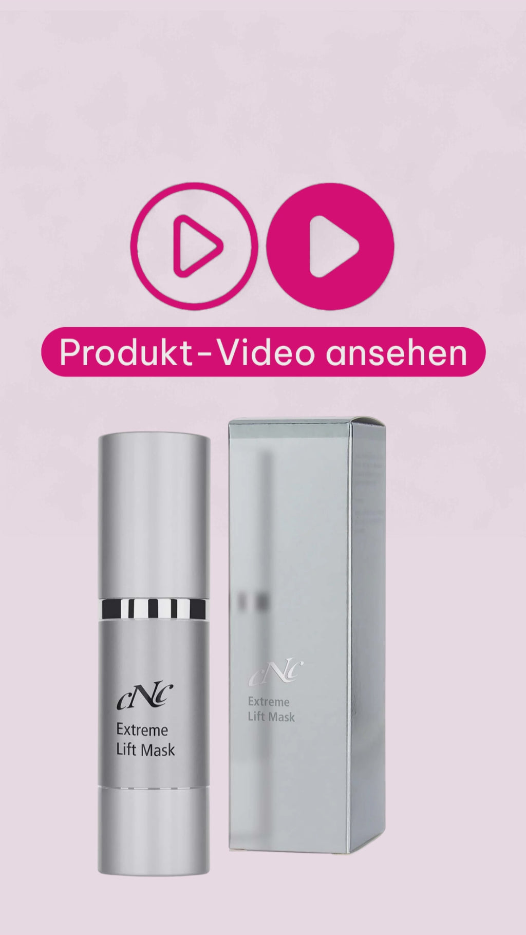 Marco erklärt die CNC aesthetic world Extreme Lift Mask, eine straffende Gesichtsmaske mit Soforteffekt für glatter und fester wirkende Haut.