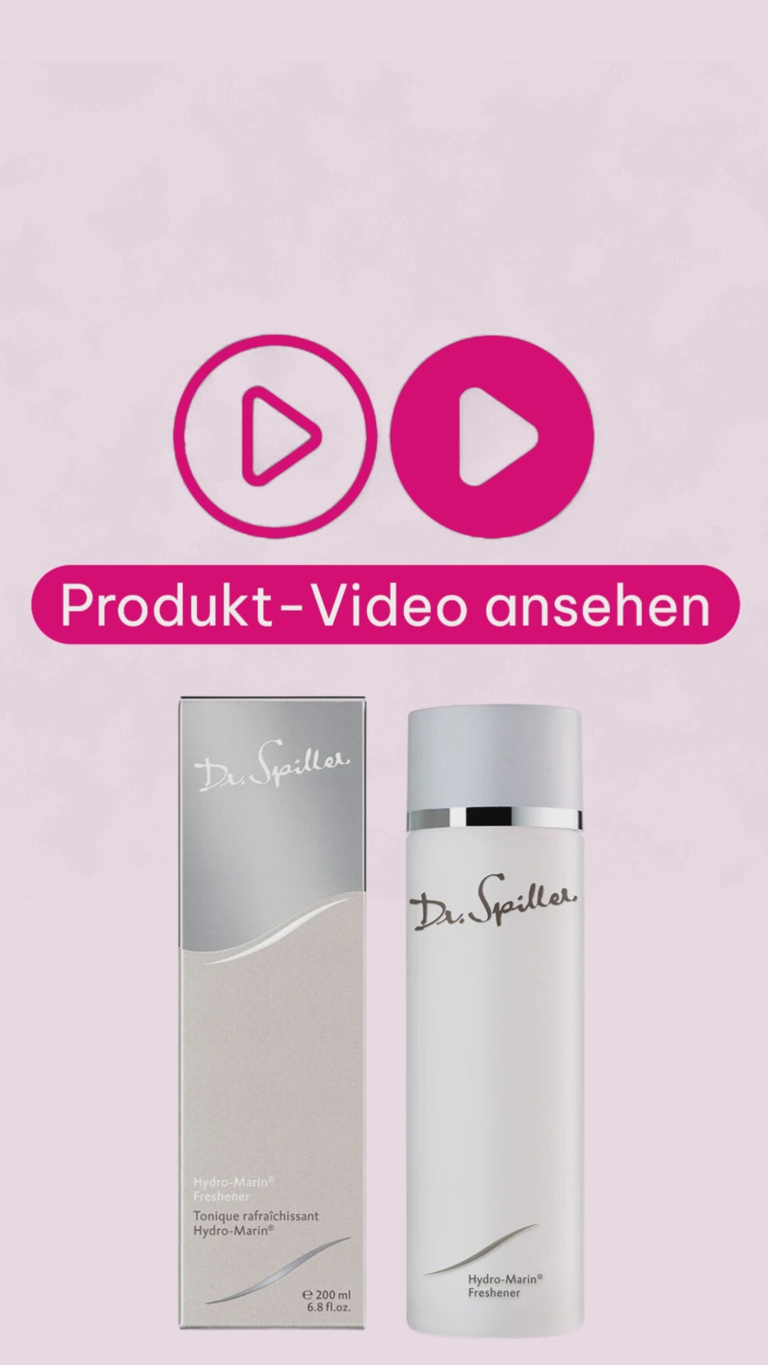 Hydro-Marin Freshener – tonisierendes Gesichtswasser mit Laminaria Digitata Algenextrakt, Panthenol und Allantoin – für feuchtigkeitsarme Haut.