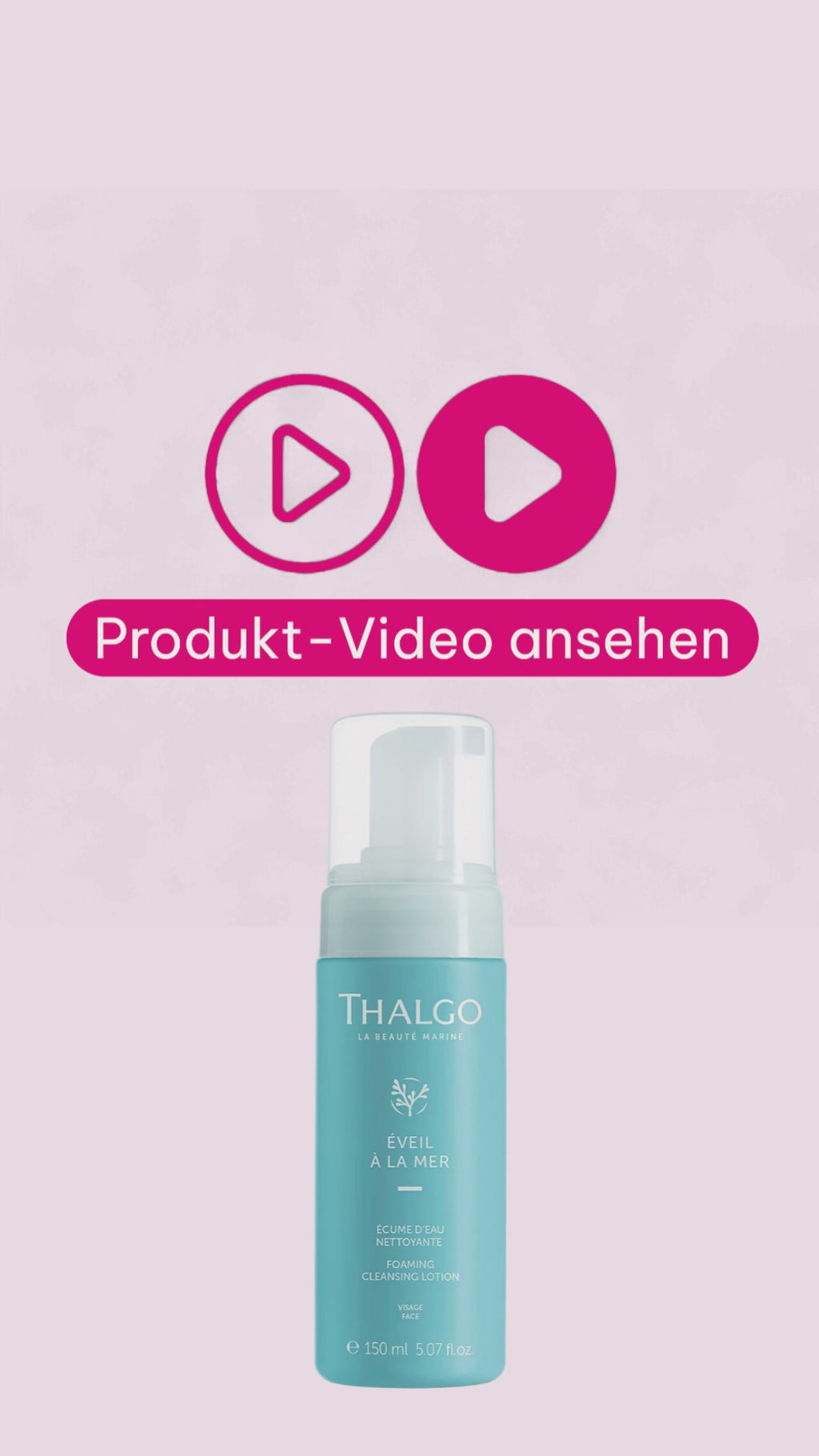 Marco von der Beautymanufactur erklärt den Thalgo Éveil à la Mer Meeres-Reinigungsschaum mit mikronisierten Meeresalgen, Aloe Vera und sanfter Mizellen-Technologie für eine gründliche, hautschonende Reinigung.