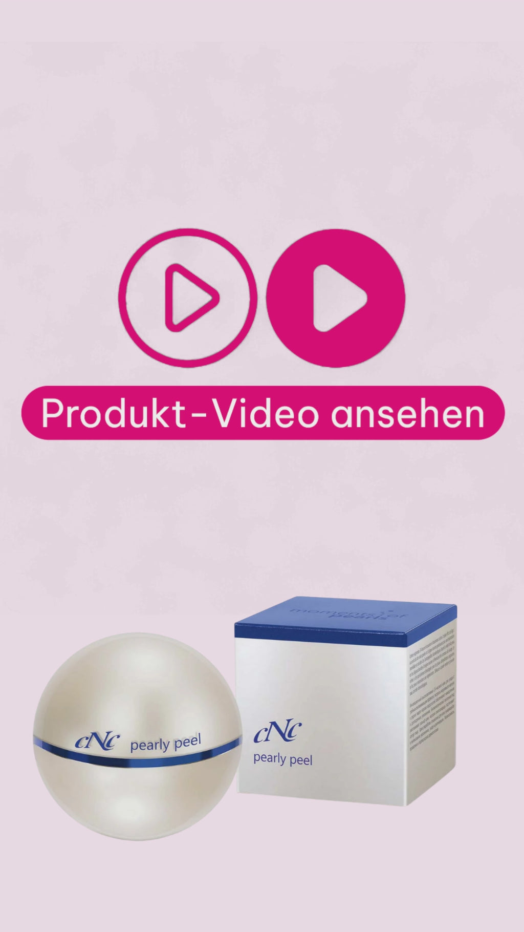 Marco von der Beautymanufactur stellt das CNC Moments of Pearls Pearly Peel Gesichtspeeling vor – ein cremiges, sanftes Peeling mit Perlenpartikeln für ein glatteres, frisches Hautbild.