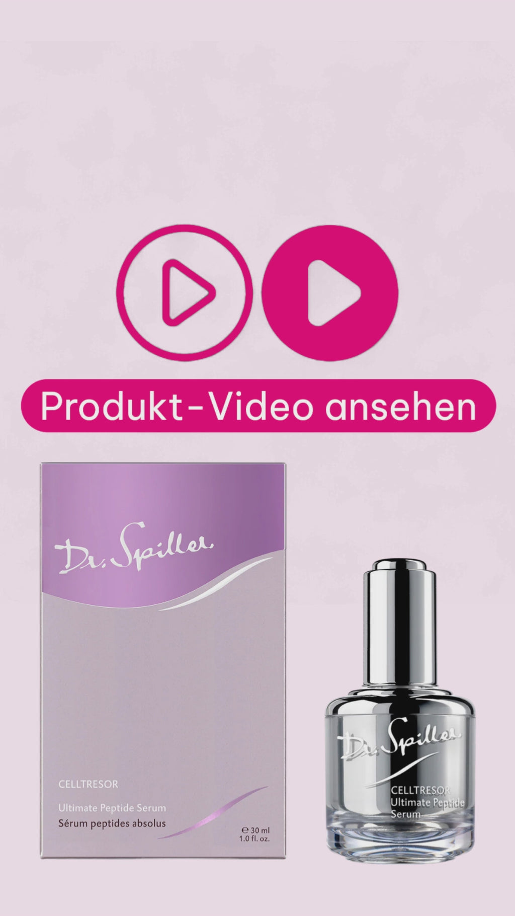 Dr. Spiller CELLTRESOR Ultimate Peptide Serum – hochkonzentriertes Peptid-Serum für anspruchsvolle, reife Haut zur Unterstützung von Festigkeit, Konturen und Mimikfalten.