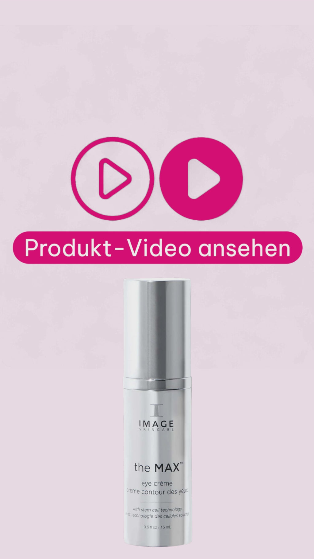Marco von der Beautymanufactur erklärt die Wirkung der IMAGE the MAX Eye Crème gegen feine Linien, Schwellungen und Augenringe.